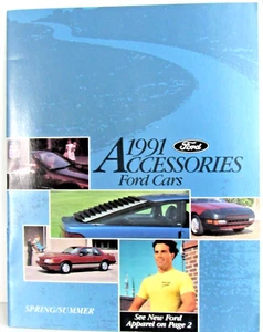 1991 Ford Cars Mustang Escort   Accessories Book Guide Pamphlet  #OM-58 - Picture 1 of 5
