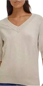 NWT DKNY Knit top Birch In Color Size XXL, Retail $69.00, classic, casual - Picture 1 of 12