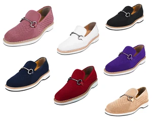 LIBERTYZENO Slip On Tuxedo Textile Penny Buckle Kids/Boys Loafer for Easter - Picture 1 of 57