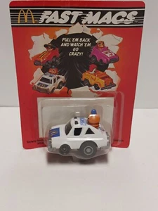 Mcdonalds Fast Mac Pull Back Squad Car 1985 - Foto 1 di 4