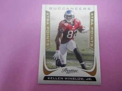 2011 Panini Prestige Xtra Points Gold / 250 Kellen Winslow Jr. RC #187 - Image 1 of 4
