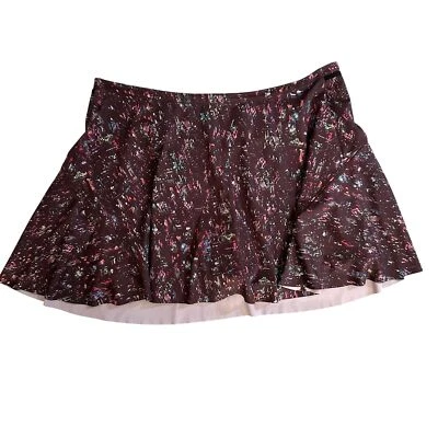 Athleta Pink Black Patterned Match Point Tennis Pickleball Stretchy Skort Size L - Image 1 of 4