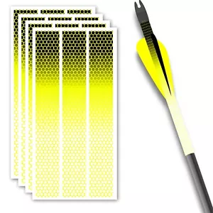 Cantidad de envolturas de flechas. 14 peine de miel impreso desvanecido, negro, amarillo a blanco - Imagen 1 de 1
