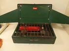 Vintage 1950's - 60's COLEMAN  2 Burner Camping Stove Model 413E w/ Red Tank 