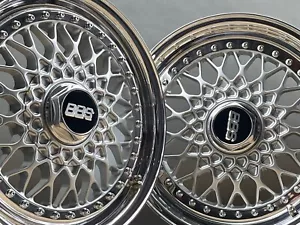 4x orig. BBS RS 3tlg. Felgen 7 und 7,5x16 zoll wheels felgen rims 5x100 VW Golf - Bild 1 von 24