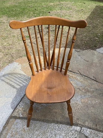 Heywood Wakefield Windsor Chair Rare Find 36” High.Mid century modern Cover