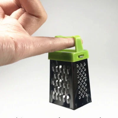 Dollhouse Miniature 1/6 Scale Stainless Steel Grater Kitchenware Kitchen Tools - Image 1 of 4