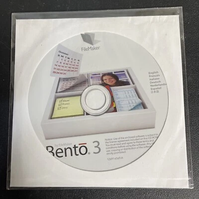 Filemaker Bento 3 TW345LL/A Filemaker Apple Mac RARE! New & Sealed FAST USA SHIP - Image 1 of 4