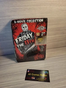 FRIDAY THE 13TH 8 MOVIE COLLECTION New DVD BOX SET w/ JASON Funko Pop KEY CHAIN - Picture 1 of 5