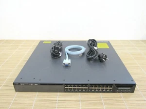 Cisco WS-C3650-24TD-E 24x10/100/1000 Ethernet 2x10G ports IpServices Lic 2x PWR  - Bild 1 von 1