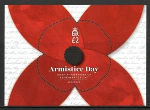 ALDERNEY 2019 100TH ANNIVERSARY OF REMBRANCE DAY MNH - Bild 1 von 1