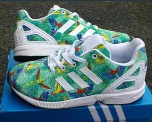 Adidas ZX FLUX Trainers Tropical Infant Boys Girls - Picture 1 of 2