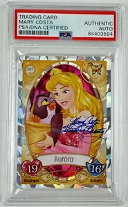 MARY COSTA signed TRADING CARD Sleeping Beauty Disney Princess Aurora Topps PSA - Picture 1 of 2