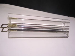 NOS VTG MURANO VENINI "Triedri" CLEAR GLASS CRYSTAL 3 SIDED CHANDELIER PRISM 4" - Picture 1 of 4