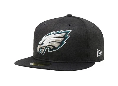 New Era 59Fifty Men Women Cap NFL Philadelphia Eagles Black Sideline Fitted Hat