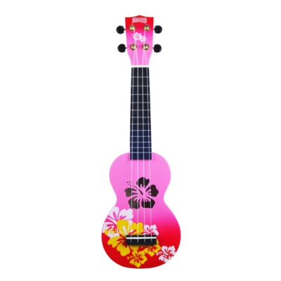 Mahalo Designer Series Soprano Ukulele - Hibiscus (Red Burst) - image 1 of 2