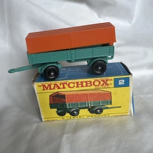 Vintage Lesney Matchbox #2 Mercedes Trailer in box - Picture 1 of 10