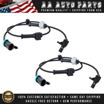 2 Front ABS Wheel Speed Sensor for Chevrolet Silverado 1500 4.3L 4.8L 5.3L 6.0L - Image 1 of 4