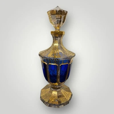 Böhmische Glaskaraffe - Bild 1 von 4