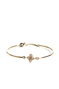 Cartier Womens 18K Yellow Gold Diamond Hindu Bracelet 5.6g - Picture 1 of 15