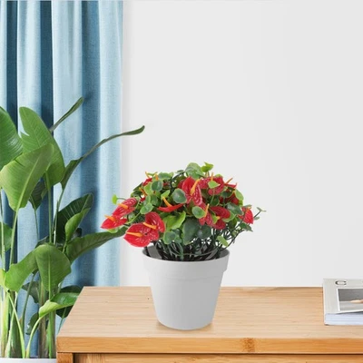 Fake Small Plant Artificial Bonsai Potted Decoration for Coffee Table Room - Image 1 of 4