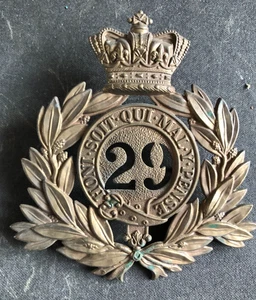 Victorian era cap badge of the 29th (Worcestershire) regiment of Foot - Picture 1 of 2