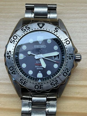 Seiko Prospex Diver SBDN013 V145 relógio de titânio testado raro modelo X Mark - Imagem 1 de 4