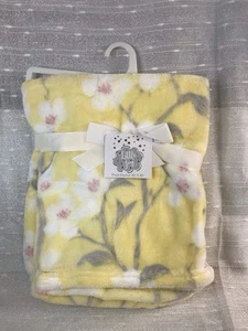 Little Joy Yellow Flower Floral Baby Girl Blanket Security Plush Lovey Pink NEW - Bild 1 von 11