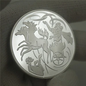Israel Bible The prophet of Elijah In The Wind Silver Token Coin Collectible - Picture 1 of 4