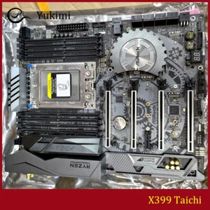 FOR ASROCK X399 Taichi DDR4*8 128GB X399 AMD TR4 ATX Motherboard Test OK - Picture 1 of 8