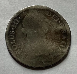 Silbermünze Mexiko 2 Reales 1782 - Bild 1 von 4