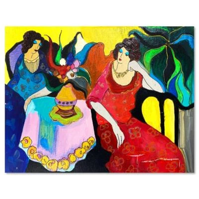 Itzchak Tarkay (1935-2012) "Tranquilidad" Medios Mixtos Sobre Pintura Sobre Madera Firmado Foto 1 de 3