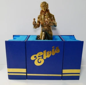 Elvis 77 Gold Decanter music box & original Box - Rare Limited Ed #093 Signed - Picture 1 of 15