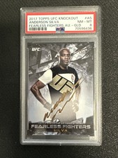 2017 Topps UFC Knockout Fearless Fighter Copper Ink 1/1 Anderson Silva Auto
