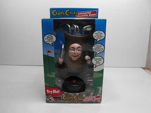 2000 Caddy Cracks Golf Themed Animated Talking Bank BY MAGNIF NEW IN BOX WORKS - Picture 1 of 6