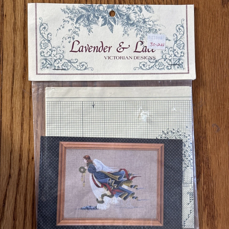 Lavender & Lace Victorian Designs Angel Of Freedom Cross Stitch Pattern NEW - Image 1 of 4