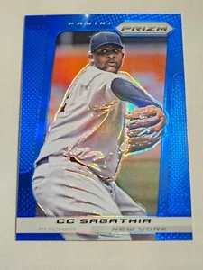 Tarjeta insertada azul Prizm Prizms CC Sabathia - 2013 - Imagen 1 de 2