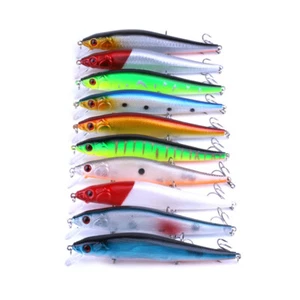 1Pc Minnow Fishing Bait 23g/14cm Hard Plastic Lure Bass Wobbler Tackle Crankbait - Picture 1 of 22