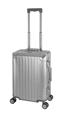 Travelhoue® Tokyo Cabin Silver Trolley 4 Rollen Alu Hartschale 55x36x23 Suitcase - Bild 1 von 4