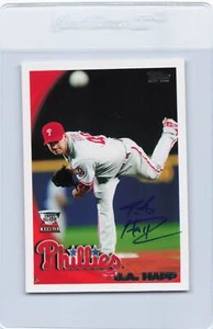 2010 Topps #89 J.A. Happ Phillies Signed Auto *K1686 - Picture 1 of 2