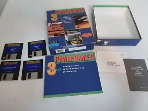 Power Game II Jetfighter Gunship 2000 Indianápolis 500 Microprosa De Colección PC 3.5 - Imagen 1 de 8