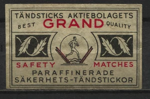 Aktiebolagets Safety Matches Made in Sweden Vintage Matchbox Label - Bild 1 von 1