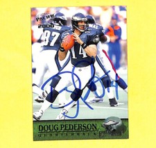 Doug Pederson Signed Auto Autograph 2000 Pacific Card #290 Eagles 