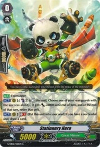 Cardfight 4x Stationery Hero - G-EB02/061EN - C - Image 1 of 1