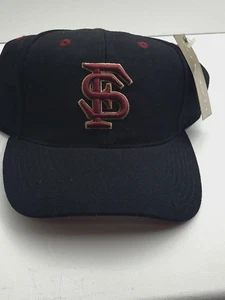 VTG Florida State Seminoles Wool Hat Fitted 7 1/8 Black TOW Cap NCAA Football - Picture 1 of 10