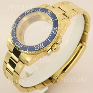 Caja de reloj de acero de 40 mm correa de ostra zafiro para movimiento Seiko nh35 nh36 2824 - Imagen 1 de 17