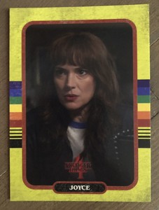 2023 Topps Stranger Things Season 4 Yellow Parallel Joyce Byers Card #3 Zerocool