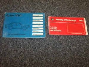 1980 Audi 5000 Original Owner's Owners User Operator Manual Guide Book Set - Foto 1 di 1