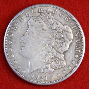 1921-S Morgan Liberty Dollar 90% Silver Circulated Coin MG528 - Picture 1 of 2
