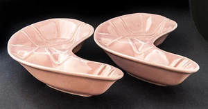 MCM Keramik Relish Geschirr 11 1/2" Rosa USA 3505 Keramik 2er Set - Bild 1 von 5
